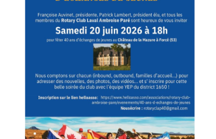 Fête organisée pour célébrer 40 années d'échanges longs